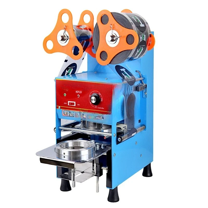 automatic film rolling, paper cup plastic cup beverage sealing