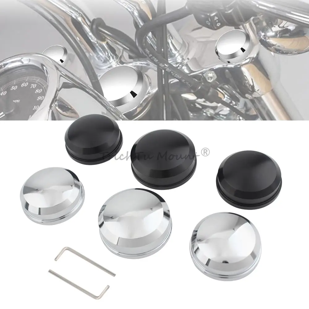 

Крышки-заглушки из алюминия для верхней части вилки мотоциклов Harley Sportster XL 883 1200 Dyna FXD FXDL Softail Fat Boy 1988-2017