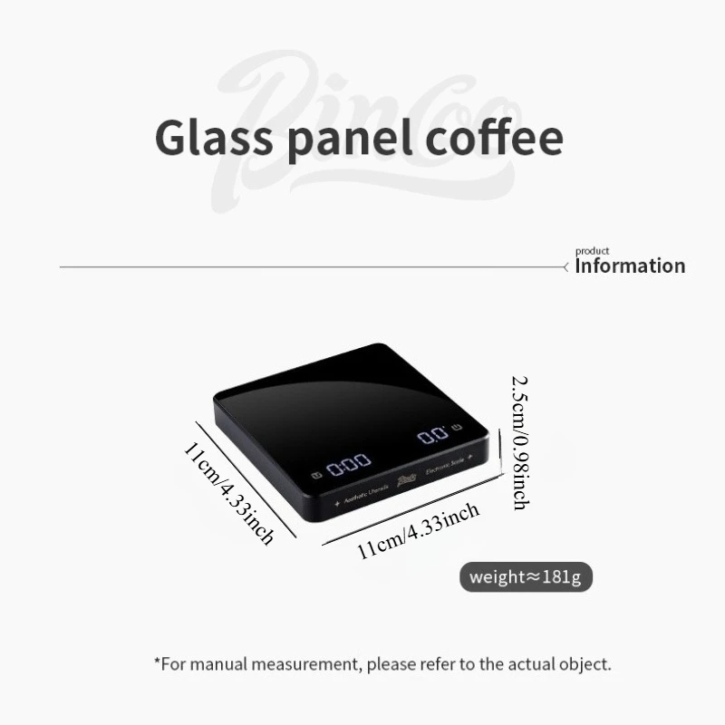 Bincoo Espresso Scale with Flow Rate Timer, 0.1g High Accuracy Digital Scale for Professional Pour Over and Coffee Brewing