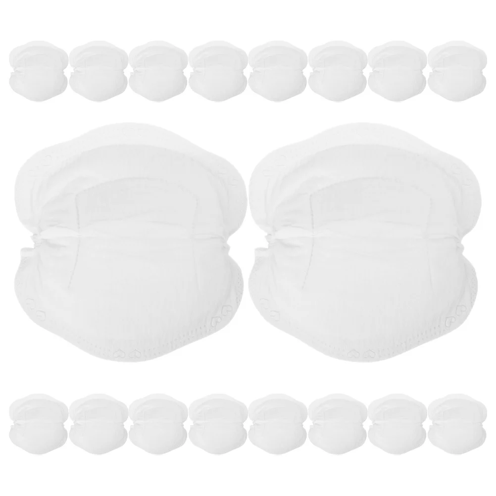 24 قطعة من وسادات حليب الثدي للاستعمال مرة واحدة، رفيعة للغاية ومسامية ومضادة للتسرب، باللون الأبيض #1