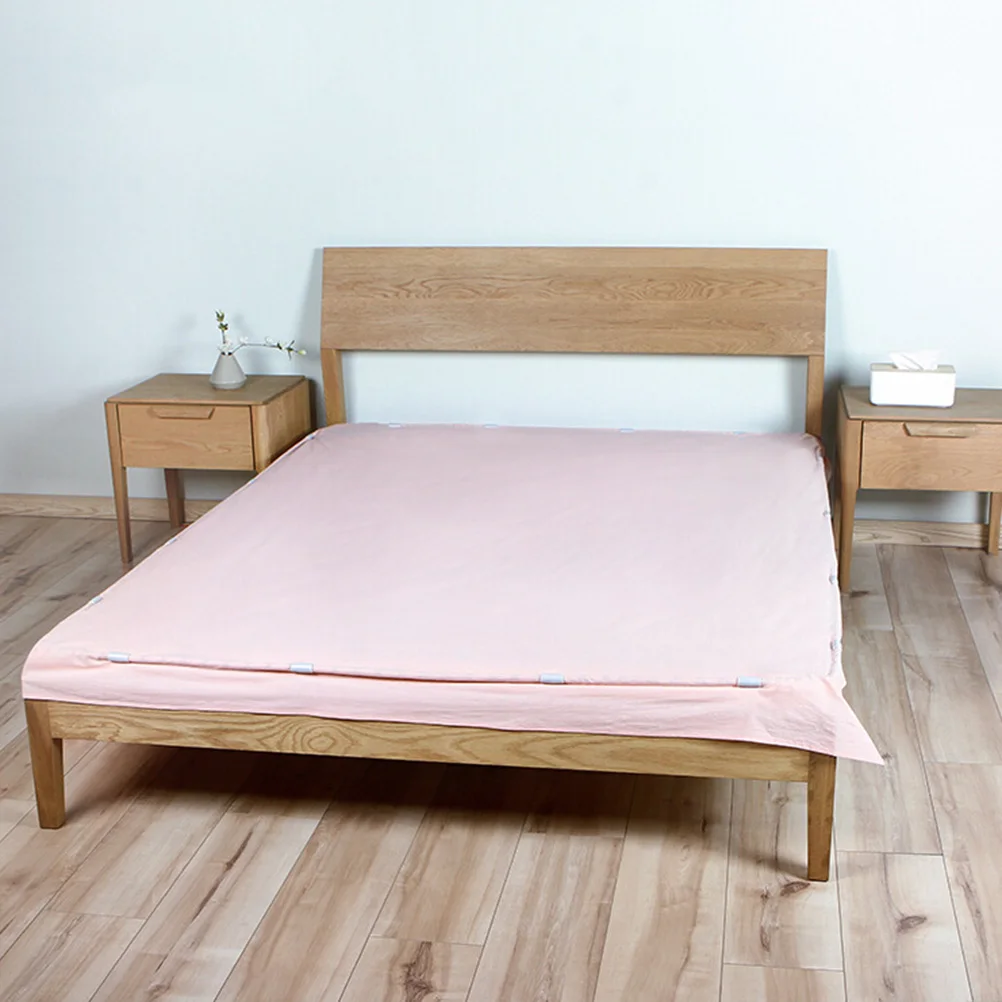 

12Pcs Anti-Slip Sheet Grippers Bed Fasteners Keep Sheets Neat Prevent Wrinkles White Sheet Grippers Anti-Slip Clips