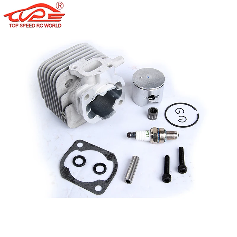 29CC 2 Hole Cylinder Set Fit for For Zenoah CY Rovan TSRC XJM Engine for 1/5 HPI Rovan Kingmotor Baja Losi FG Goped