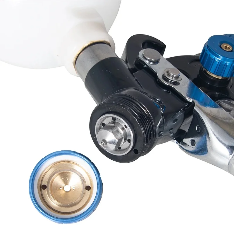 

Mini HVLP Spray Gun for Auto and Furniture Repair, Industry Spray Tool with 250ml Cup Capacity, Nozzle Options 0.8mm and 1.0mm