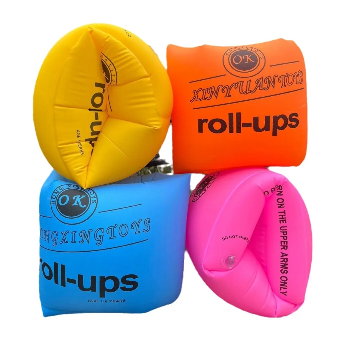 Bandas flotantes de brazo inflables para nadar con soporte de flotabilidad de aluminio, alas de agua seguras y cómodas para niños y adultos