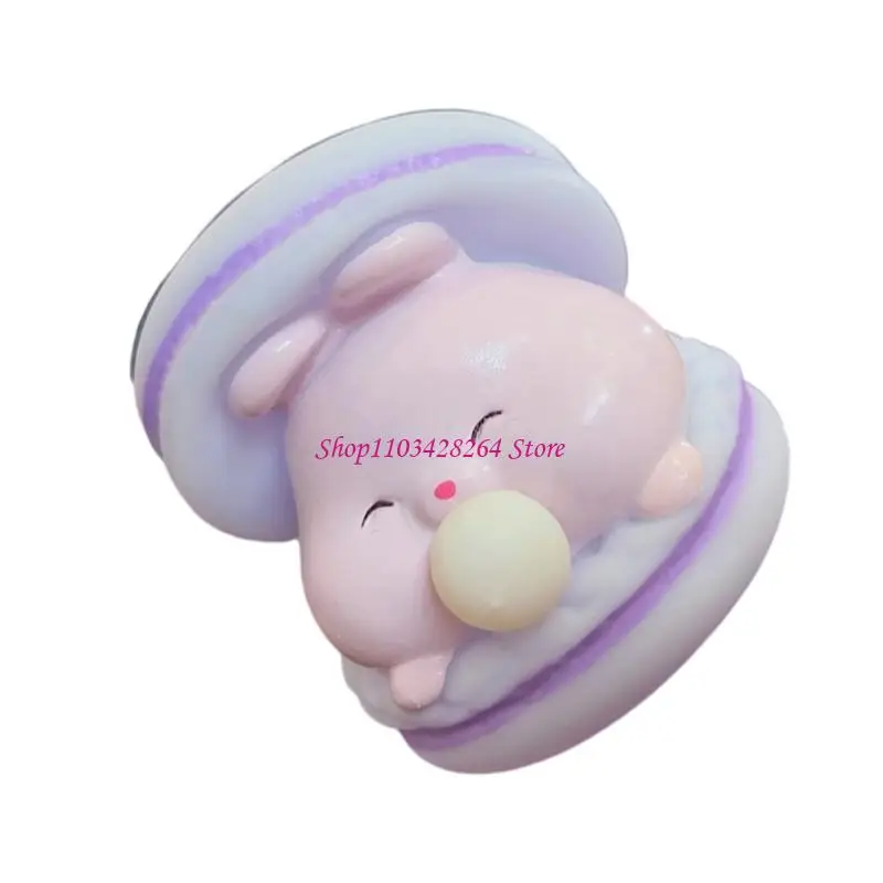 Zachte bubbelburger macaron squeeze speelgoed veilig sensorisch spel angsthulpmiddel