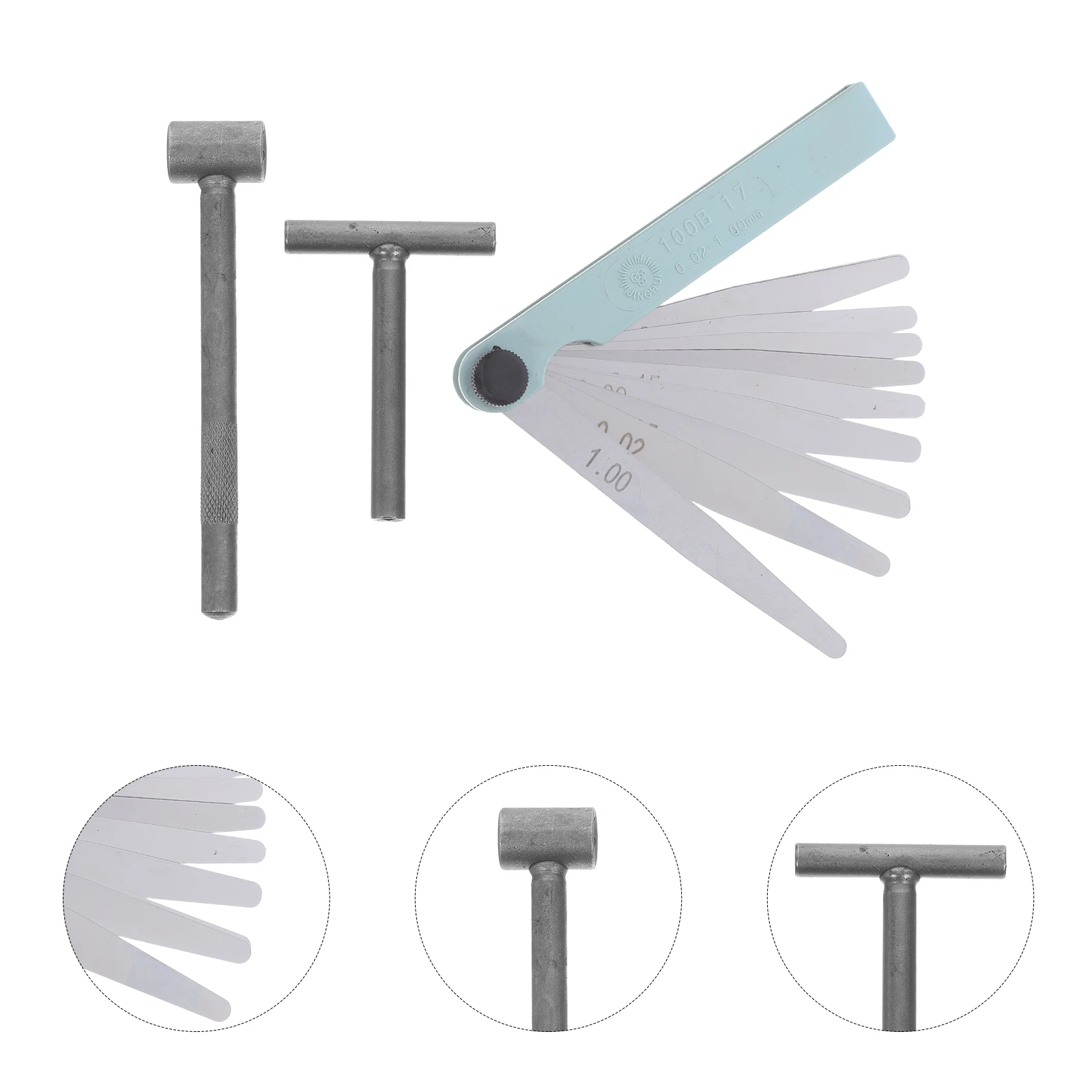 

Motorcycle Repair Tools Gap Measuring Feeler Gauge Engine Valve Automotive Electrical 3 Piece Set