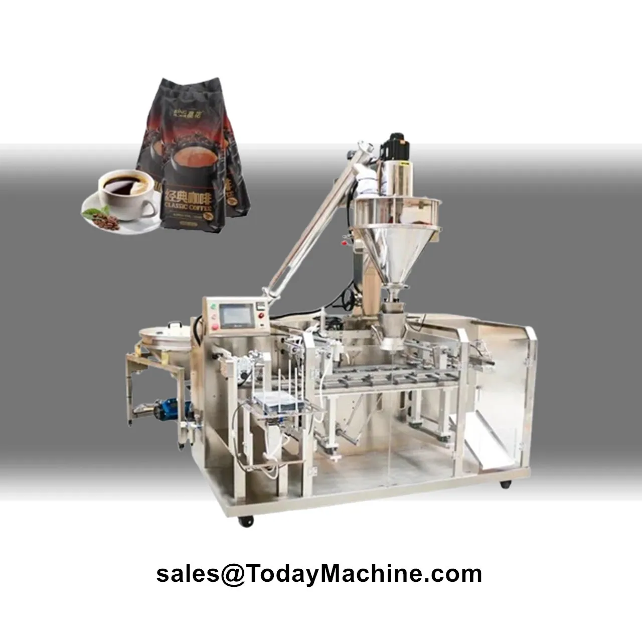 Premade Bag Automatic Weigh Fill Packing Machine for Soy Soybean Sprouts Coffee Bean