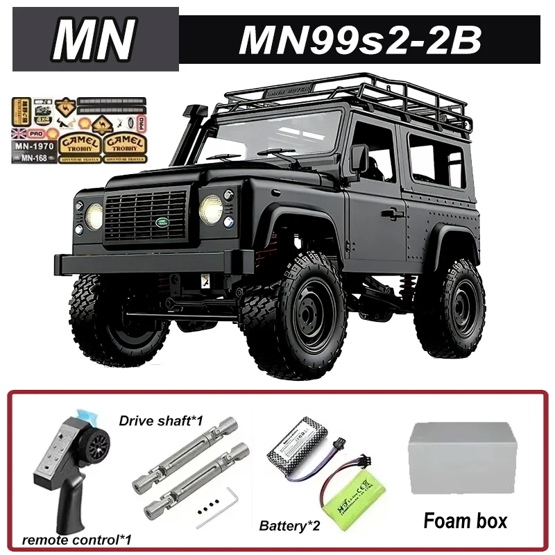 

New MN99S Land Rover 4x4 Remote Control Off-road Vehicle 2.4G 1/12 Full-size Remote Control Crawler Off-road Vehicle