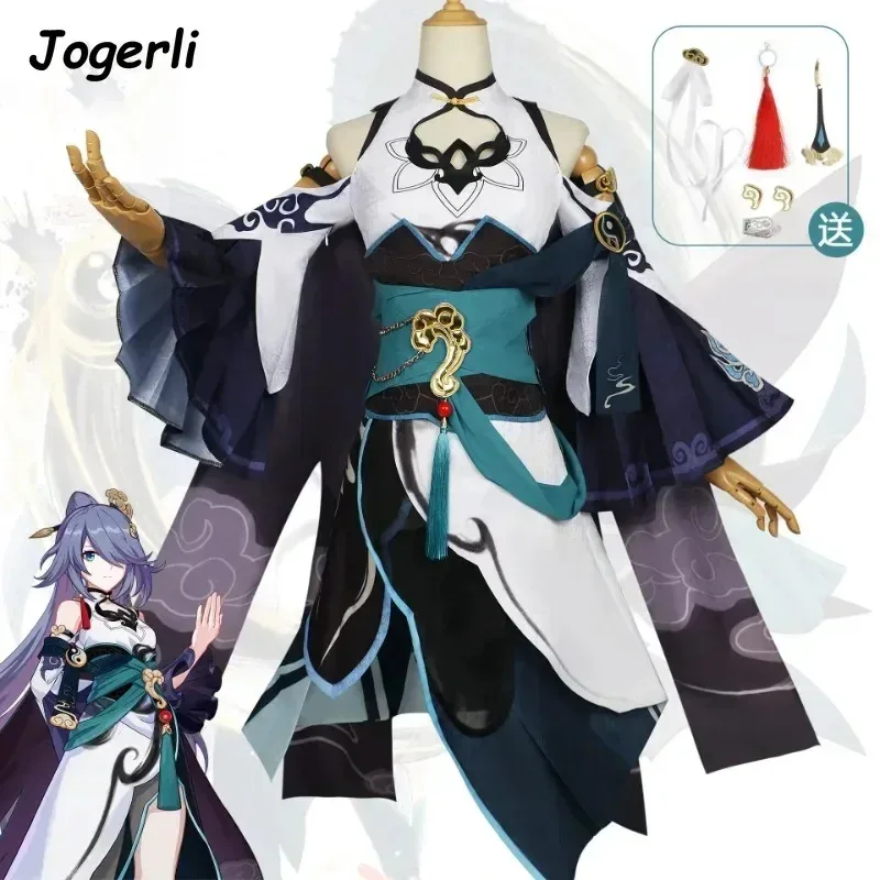 

Jogerli Honkai Impact 3rd Fu Hua Костюмы для косплея Набор для ролевых игр в национальном стиле Cos Костюм Одежда;3,c'5.b;8'