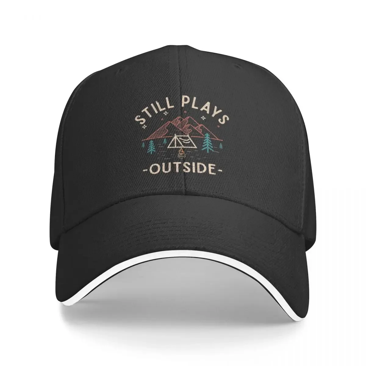 

Still Plays Outside Funny Gifts for The Hiker Men Women Hiking Camping Lover VintageCap Baseball Cap