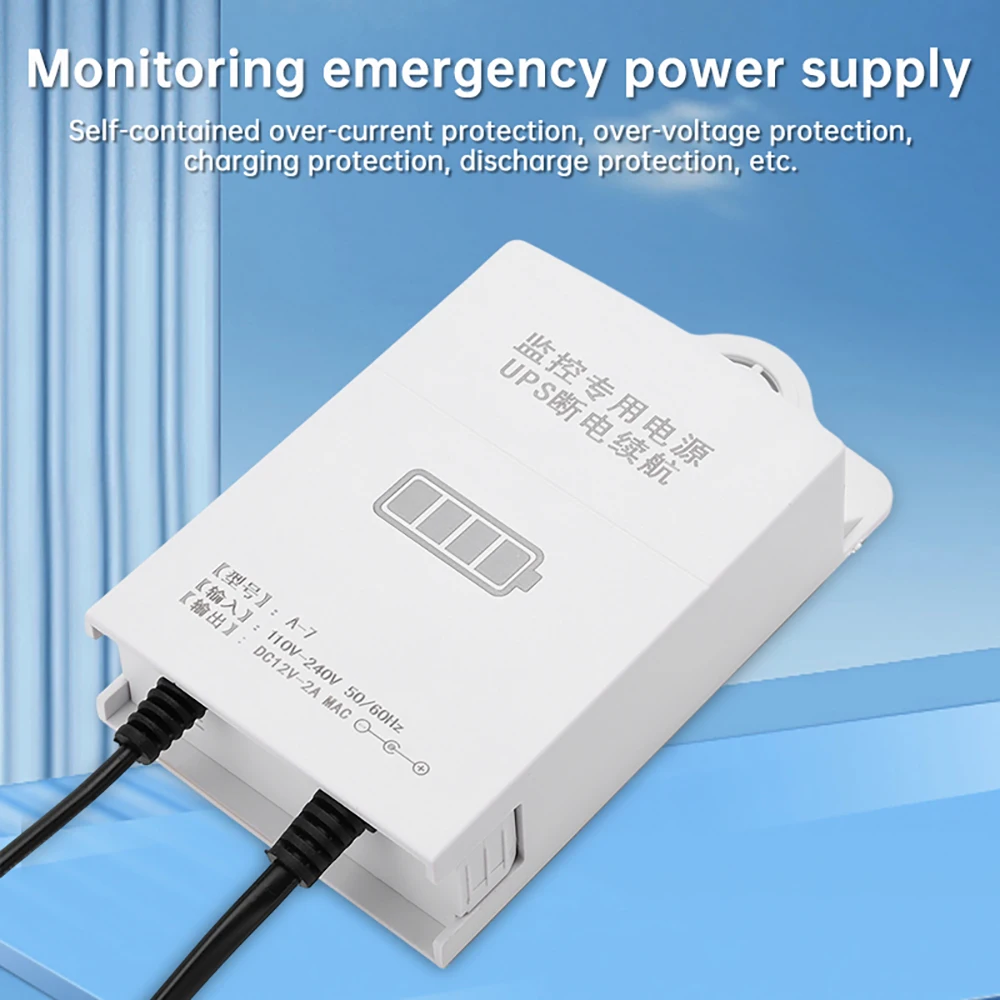 12V UPS Battery Backup 1800mAh Uninterruptible Power Supply Security  Standby Power Supply For Wifi IP Camera Router Modem