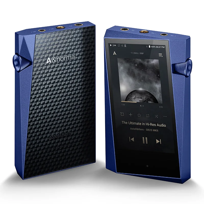 

Цифровой аудио плеер Astell & Kern A & Norma SR25 MKII, музыкальные MP3-плееры с высоким разрешением, с двойным ЦАП CS43198, синий