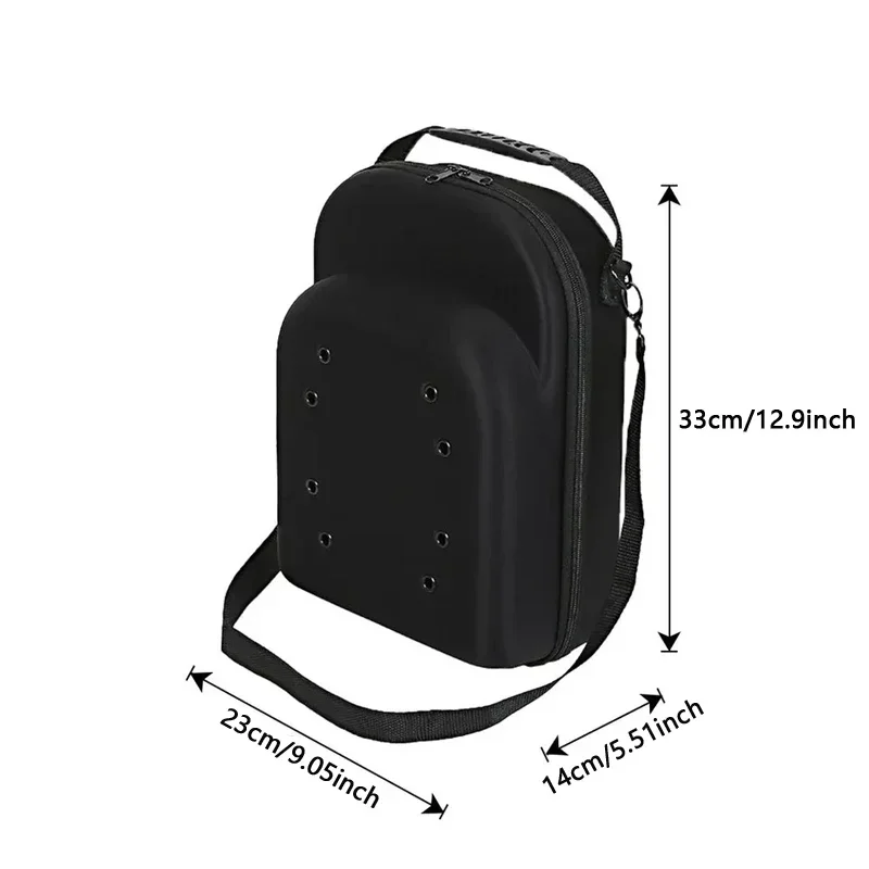 Baseball Cap Travel Bag Portable Fashion Unisex Black Storage Carrier Box Outdoor Sports Casual Hat Storage Case EVA Display Bag