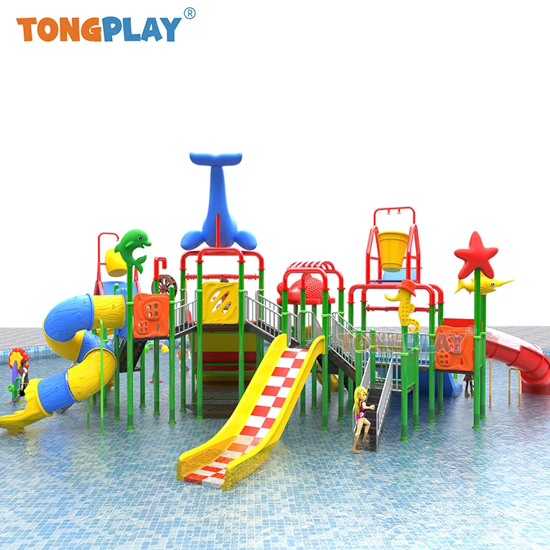 Water Playground Equipment Plastic Outdoor Playground Manufacturer Children Playground Water Park Slide for Sale