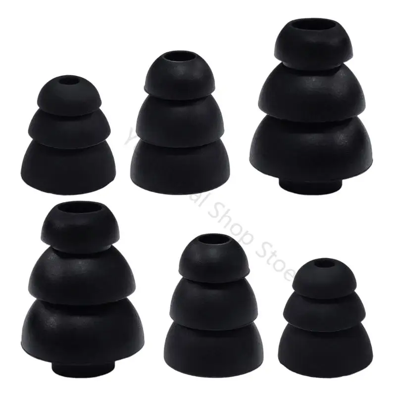 96BA 3,8 mm, mehrere Größen, 6 Stück, geräuschisolierende Silikon-Ohrhörerspitzen für die meisten In-Ear-Kopfhörer – Detail 10