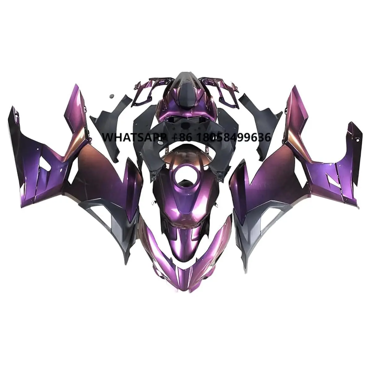 

Hot Sale Motorcycle Accessories Parts Motor Cycle Front Fairing Kits Include Wing Shield for Ninja 400 2018-2023