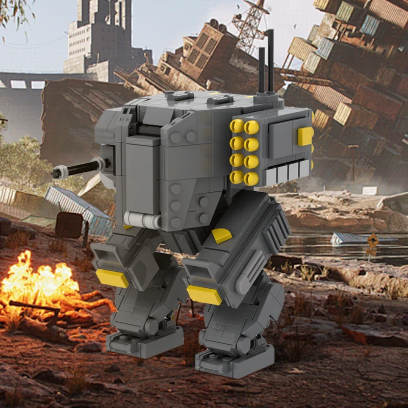 Décennie s de construction de robot Dreadnought pour enfants, jeu de briques d'assemblage, module haut, Mecha de combat, modèle MOC Helldivers 2 EX-45, jouet cadeau