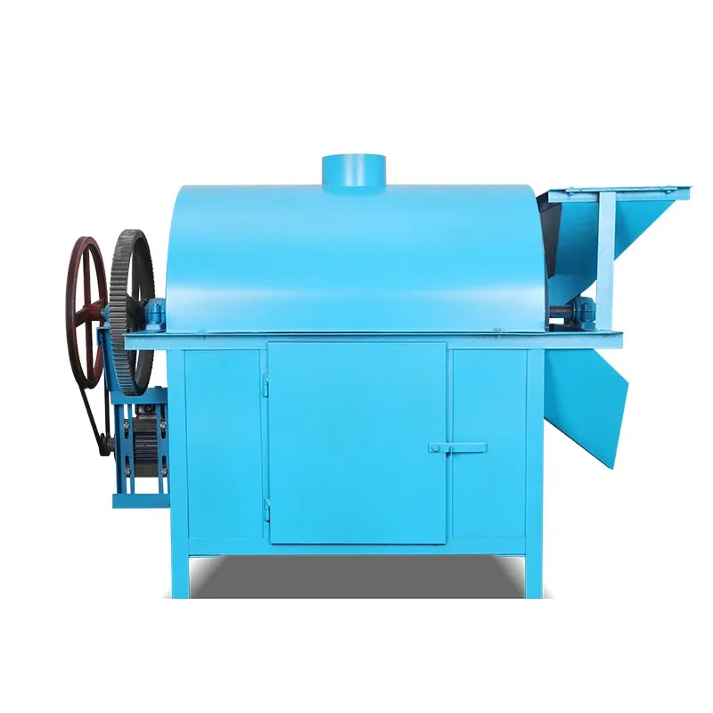 

Gas frying machine Automatic commercial roller Fried rapeseed peanut sunflower seed frying machine Oil press supporting