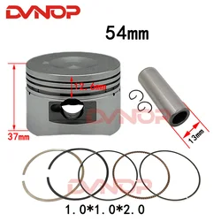 54mm 13mm big bore Piston Ring kit set for Dirt Bike ATV Honda  C110  JH110 DY110 QJ110-9 ZS110 152FMH