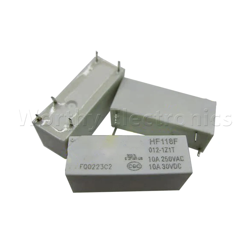 

Free shipping 10pcs/lot relay 30VDC 10A 5PIN HF118F 012-1Z1T