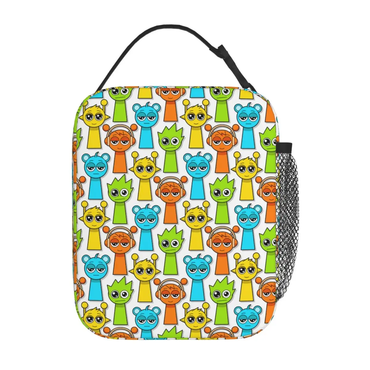 

Cartoon Sprunki Incredibox Game Insulated Lunch Bag Leakproof Meal Container Thermal Bag Lunch Box Tote Beach Travel Food Bag