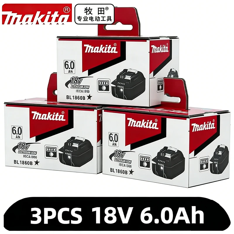 

6000mAh original Makita battery 18V 6.0Ah 2Ah rechargeable battery,replacing Makita BL1830BL1840BL1850BL1860B, power tool batter