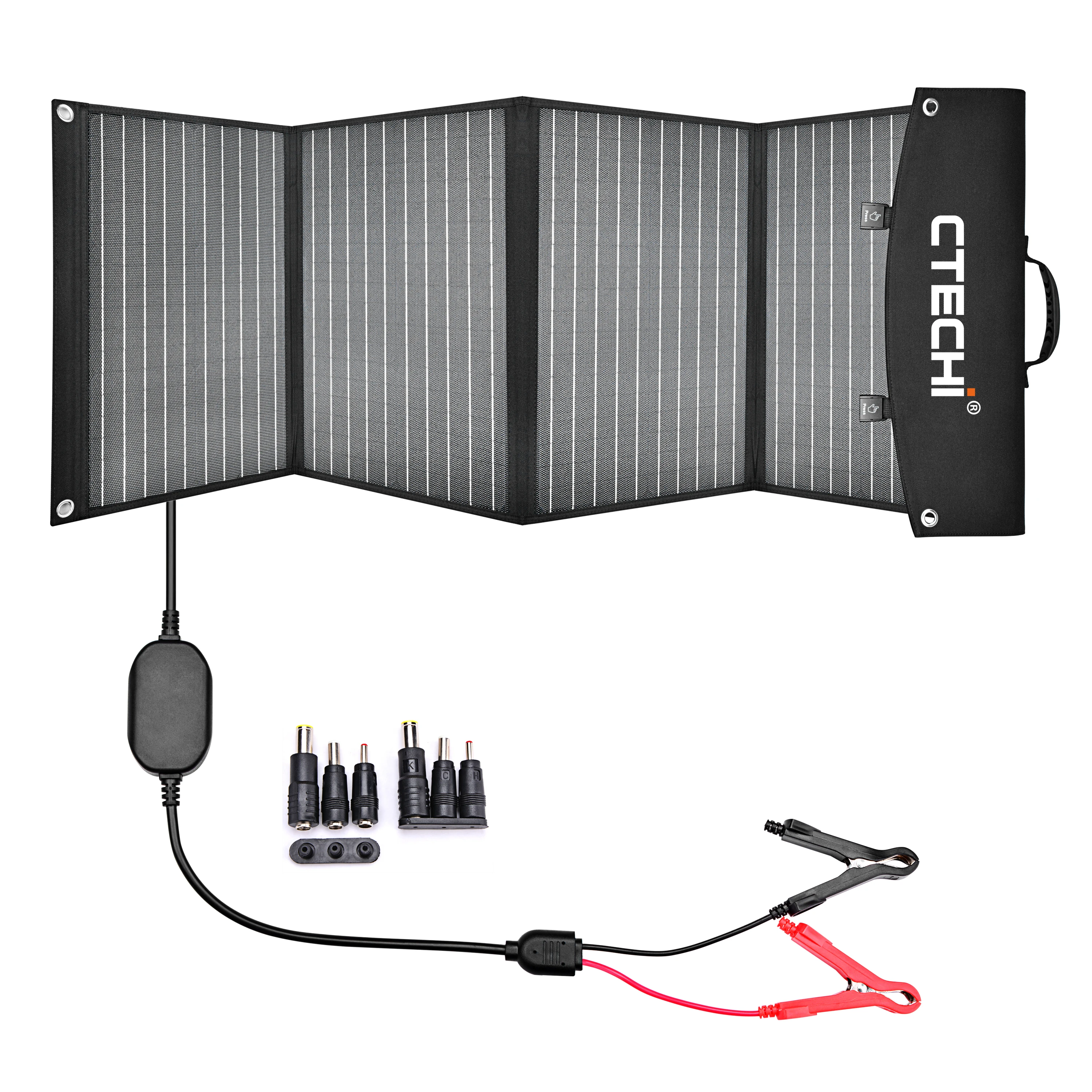 60W 100w Mono Cell Paralleled DC USB Output Portable Solar Panel Foldable For Outdoor Camping