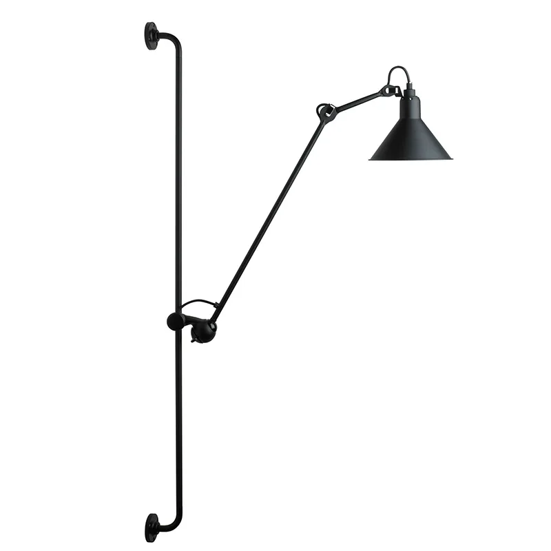 Imagem -03 - Lâmpada de Parede Rotativa Led Vintage Metal Reading Sconce Lâmpada E27 Preto Vermelho Amarelo Abajur para Foyer Luz de Parede