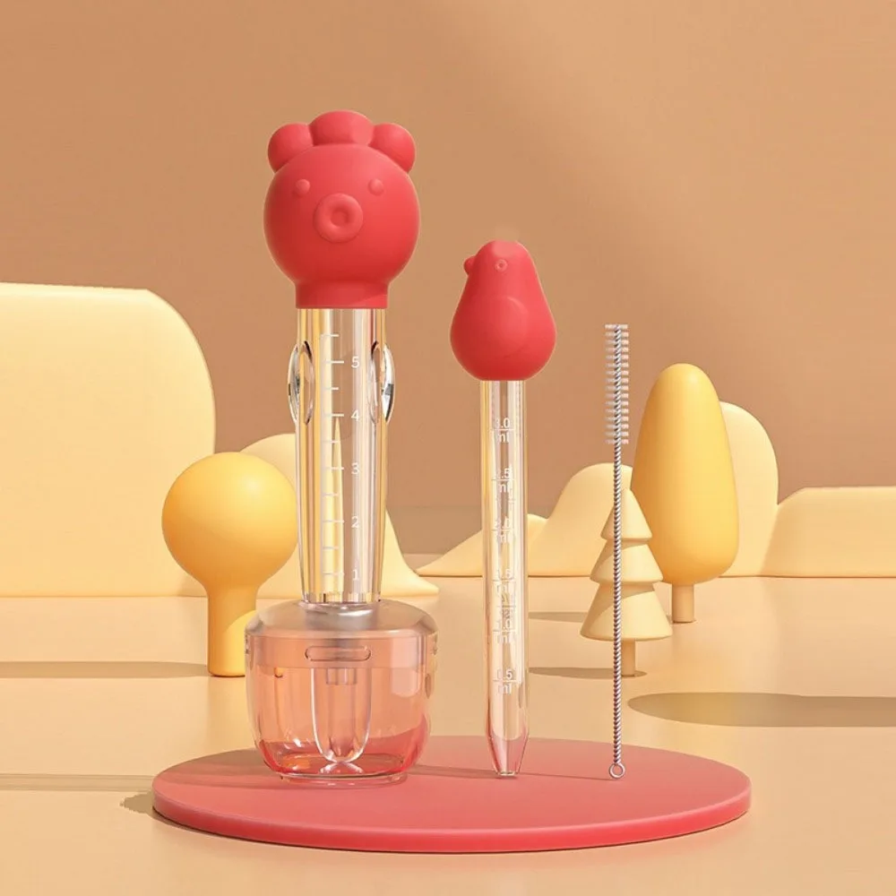 

Практичная детская пипетка для лекарств в форме мультяшного персонажа, милая и безопасная, для жидкого питания младенцев, предотвращающая захлебывание, мягкая, для новорожденных