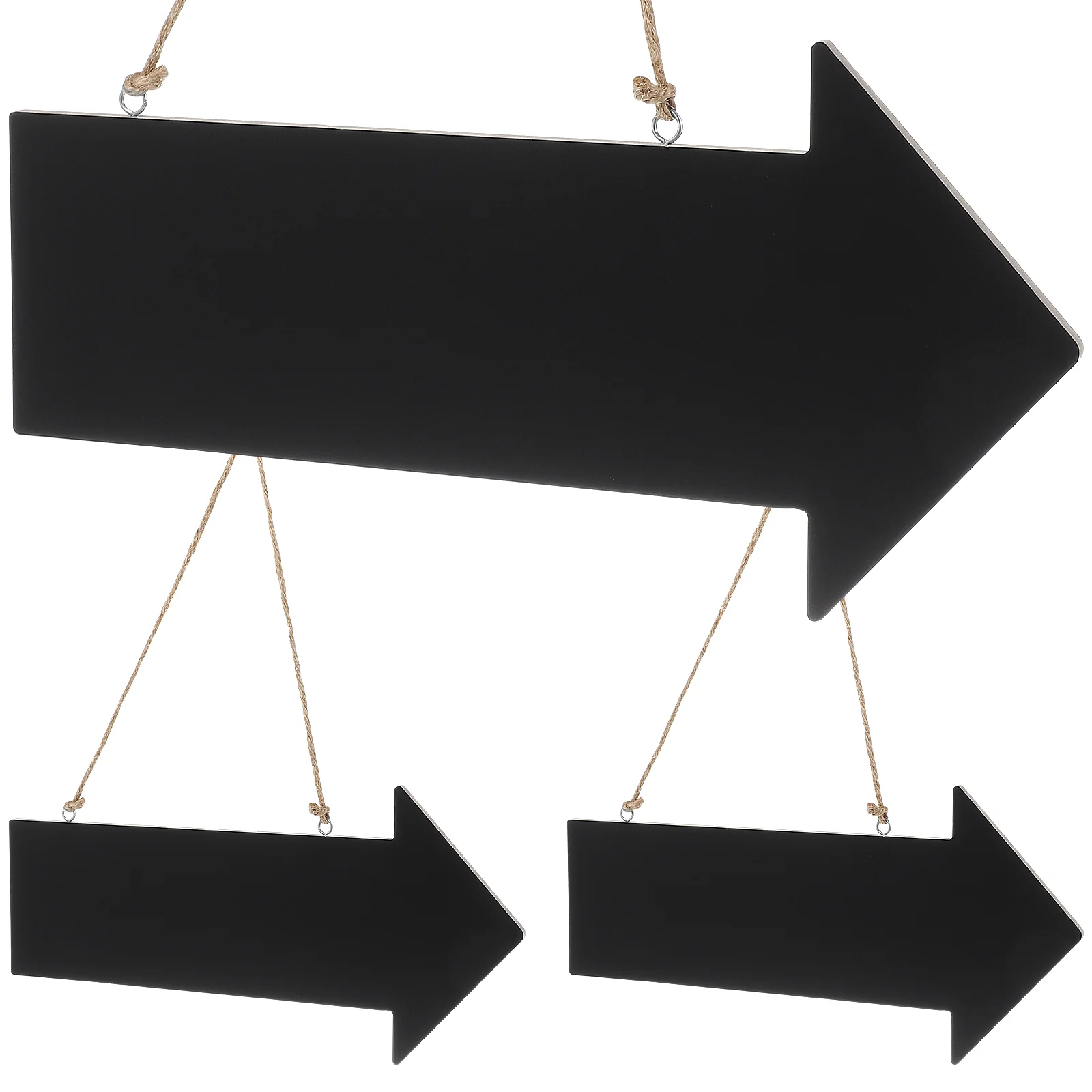 3 Pcs Posters Arrow Plate Hanging Signs Wooden Label Small Shaped Bamboo Office Indicator