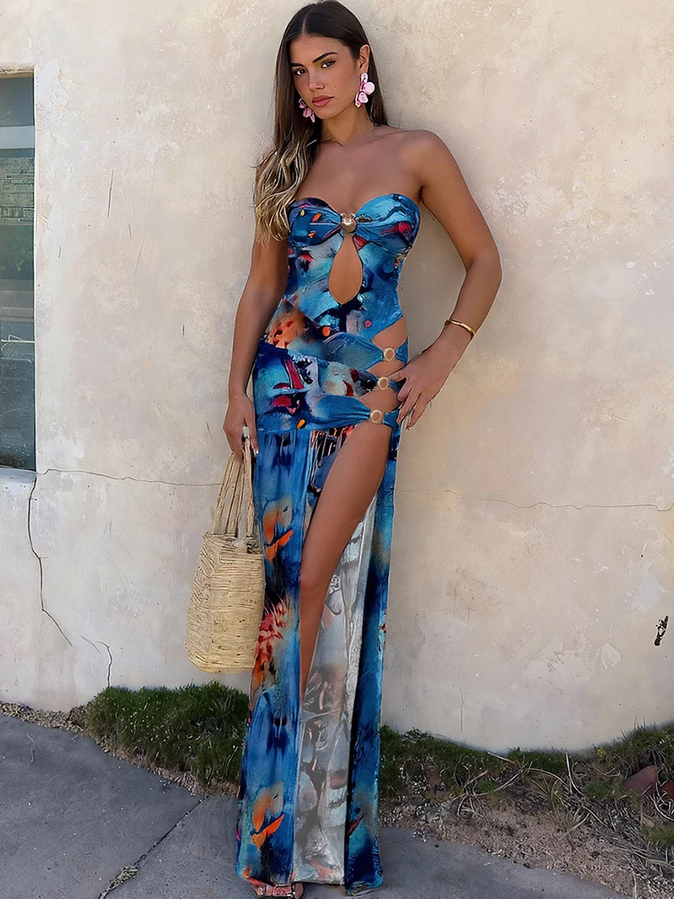 Kliou عطلة مثير المرأة 2 قطعة مجموعة الصيف الاتجاه التباين الألوان مذهلة حمالة داخلية قطع سبليت التنانير الملابس