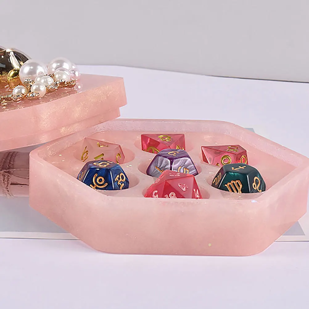 

Storage Box Mold Bee Hive Necklace Silica Dominoes Molds for Epoxy Resin
