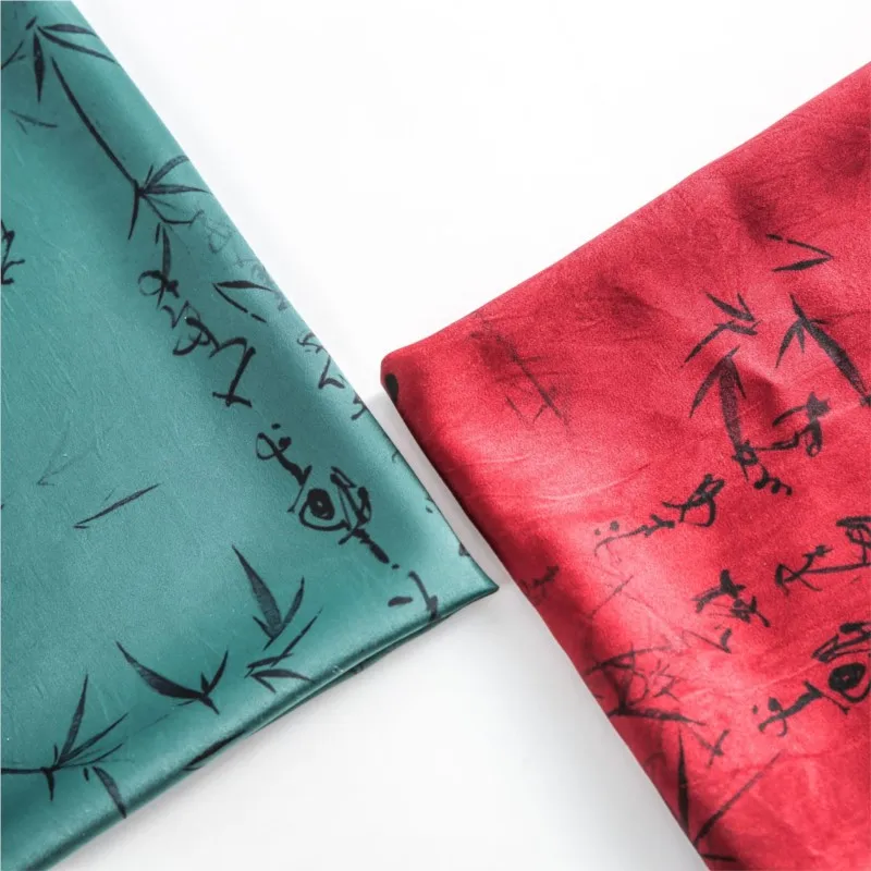 

Сливовая орхидея и хризантема в древнем стиле, ароматная марлевая ткань с принтом, китайский стиль, Cheongsam Hanfu, легкий роскошный стиль