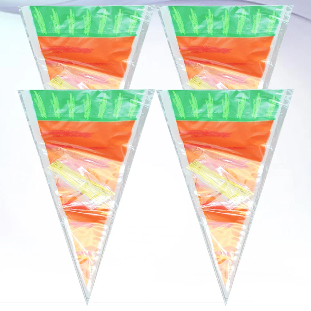 Cookie Container Carrot Triangle Bag Cookies Packaing Personality Candy Floss Sticks