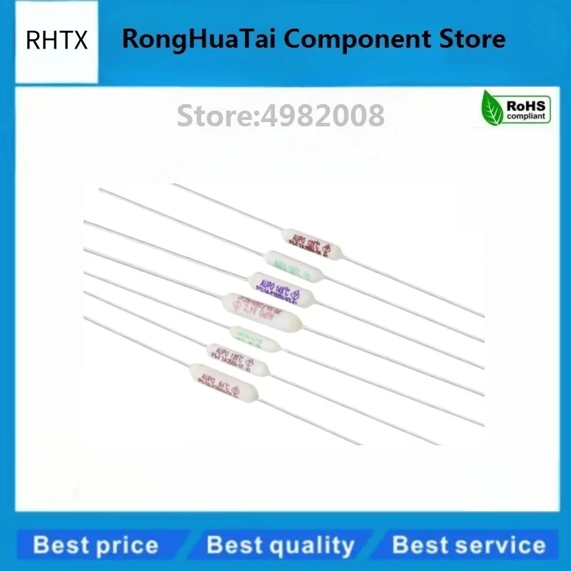 100PCS/Lot Axial Thermal Fuse 1A 2A 3A 5A 250V 84/102/115/125/130/135/145/150C Degrees