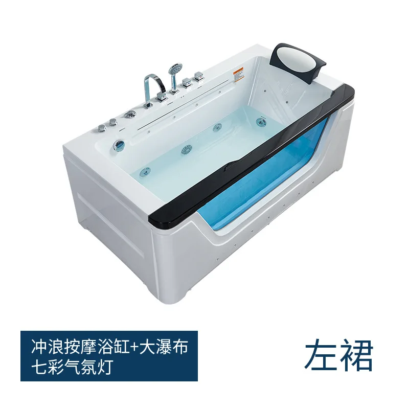 ستارة مائية فاخرة فردية/مزدوجة شلال جاكوزي، حوض استحمام ثرموستاتي منزلي من الأكريليك للفنادق #3