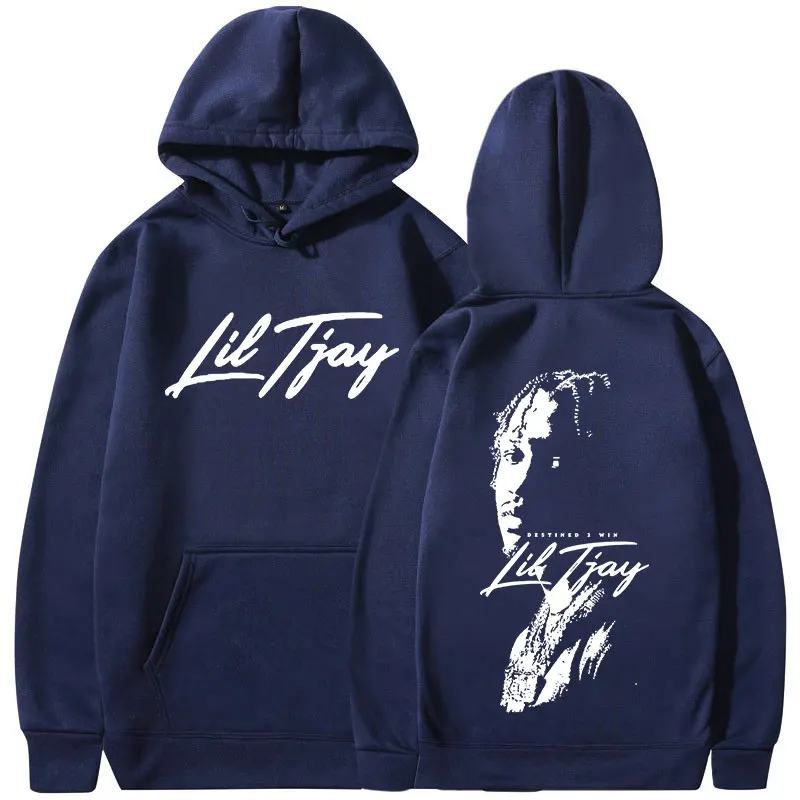 Rapper Lil Tjay Hoody Destined 2 Win Music Album Print Hoodie Men Women Fashion Vintage Oversized Sweatshirt Hip Hop Streetwear