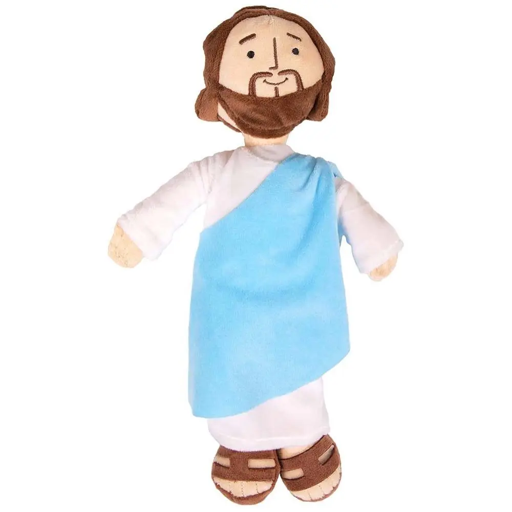 Jesus Plüschtier, Jungfrau Maria Weiche Puppe, Reise-Esel im Krückenstil, Gestopfter Christus, Religiöser Erlöser mit Lächeln, Geschenk für Gläubige und Kinder – Detail 6
