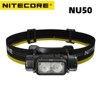 NITECORE NU50 Headlamp Lightweight USB-C Rechargeable White Red Light Headlight Lantern Built-in Battery Outdoor Camping SAR