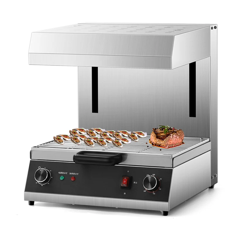 

Коммерческое электрическое подъемное кухонное оборудование для бройлеров, машина для рыб-гриля, нержавеющая сталь 2600 Вт 50-250c