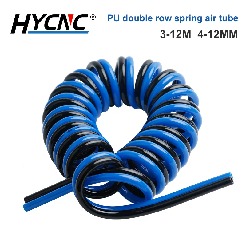 

Полиуретановая двухрядная пружинная воздушная трубка, внутренний диаметр 4/6/8/10/12 мм, длина 3-12 м, настраиваемые пневматические компоненты