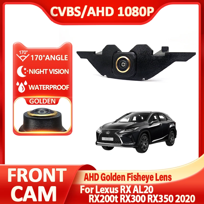 Golden HD Vehicle Front Side View Camera CCD FishEye Lens Night Vision For Lexus RX AL20 RX200t RX300 RX350 2020 Accessorie