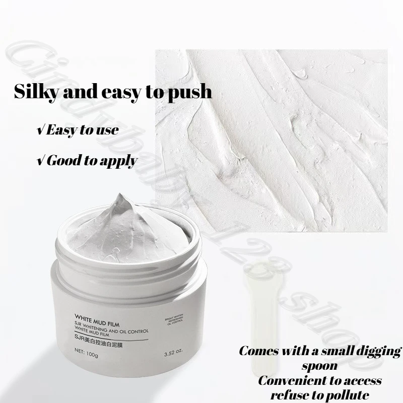 Cleansing and Brightening Mud Washing Mask Deep Cleansing Pore Blackhead and acne-free Oil-controlling Mud Mask 100g