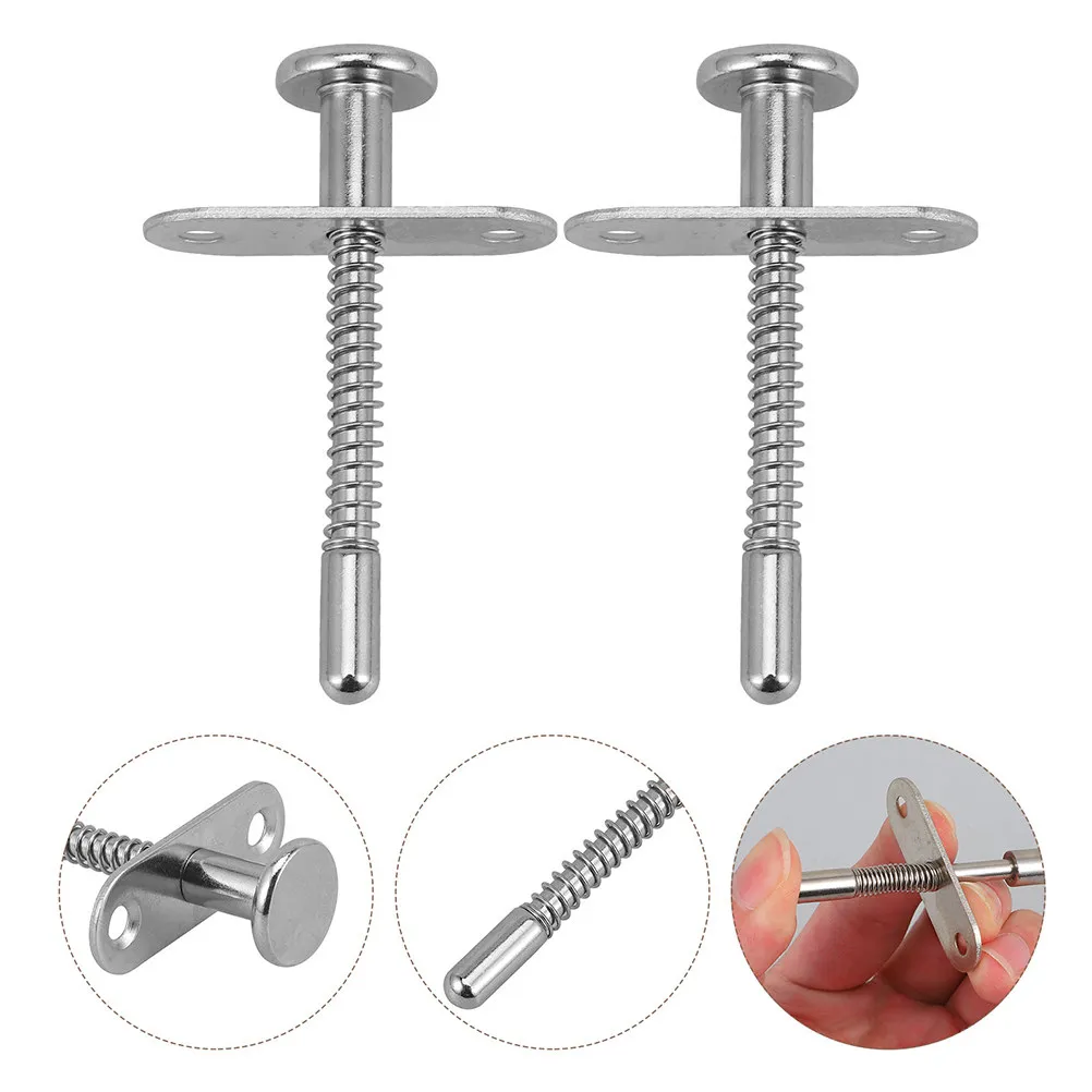 2Pcs Crib Latch Replacement Spring-Loaded Catch Heavy-Duty Latch for Cot Baby Crib Bolts Adjustment Lever Safe Stable Sleeping