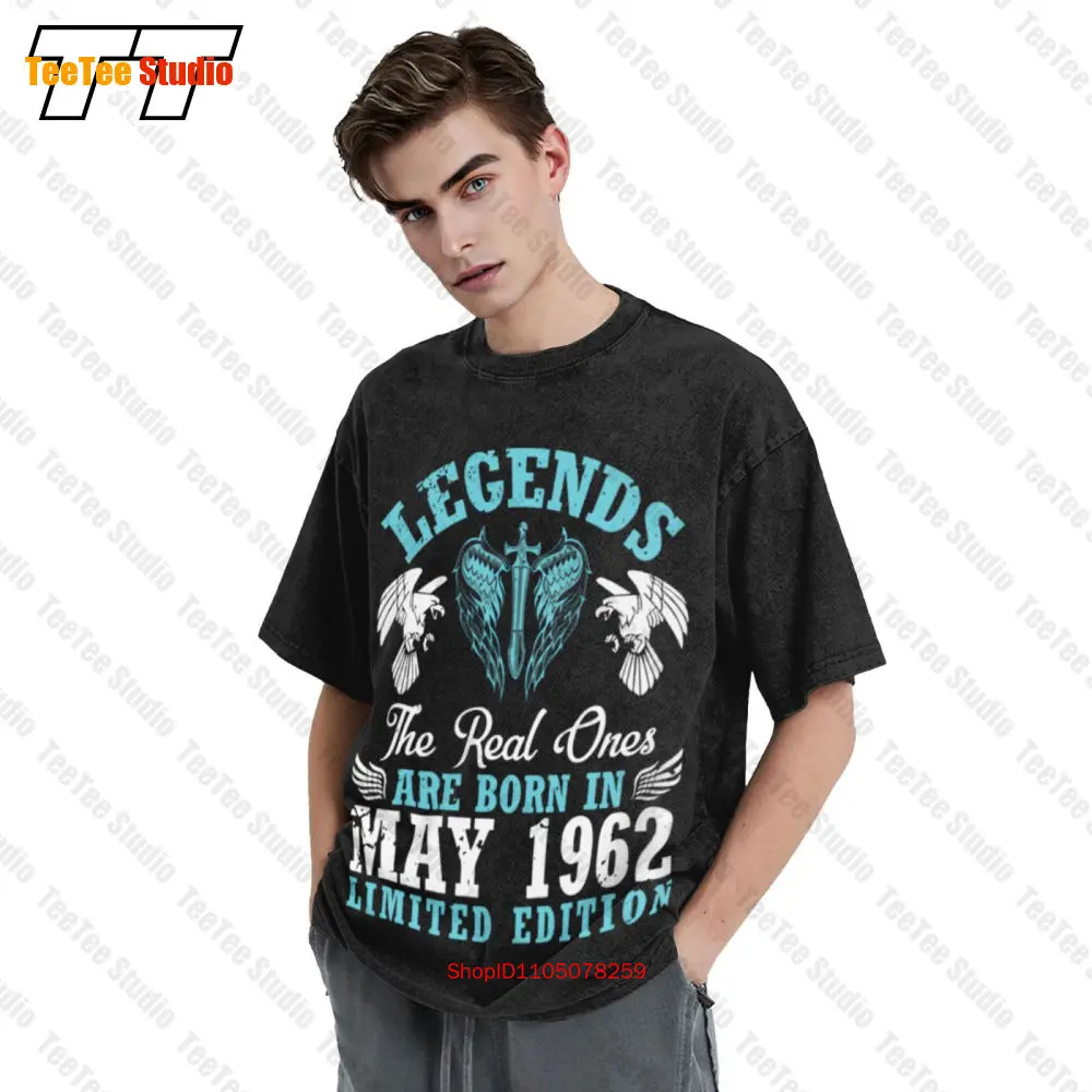 

Футболка унисекс Legends The Real Ones Are Born In May 1962 года, ограниченная серия, большие размеры Q2NV