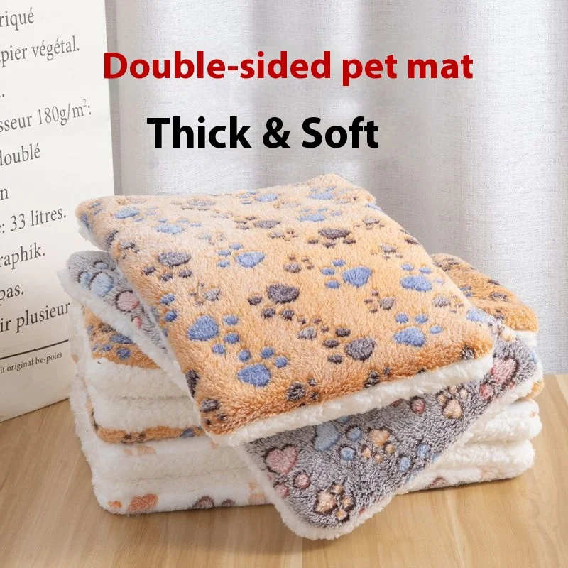 

Warm Autumn Winter Pet Bed Mat for Cats and Dogs Cozy Sleeping Blanket for Pet Cage Dog House Essential Home Pet Supplies