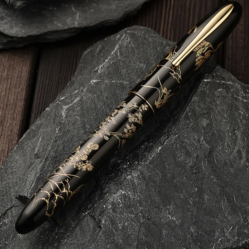 New Pen Hongdian N23 Resin Fountain Pen Acrylic Fine EF/M Nib Calligraphy Pen Elegant Luxury Pens School Office Supplies Gift