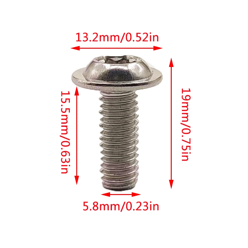 5X Torx Screws For Mercedes Benz Metal Bolt M6x16mm N000000001476 Car Parts Automotive Parts Car Replacement Fastener