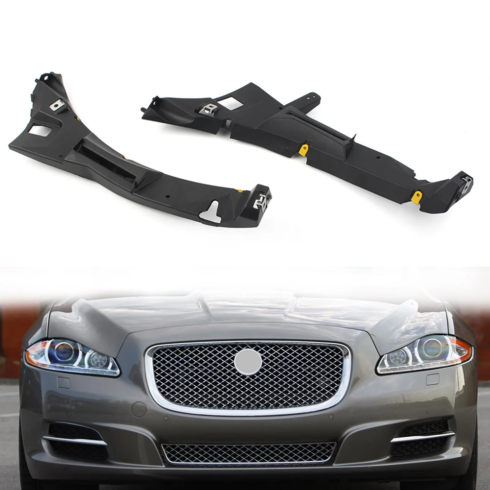 2 Pcs Car Front Bumper Mount Bracket Accessories For Jaguar XJ 2010 2011 2012 2013 2014 2015 2016 2017 2018 2019 C2D43335