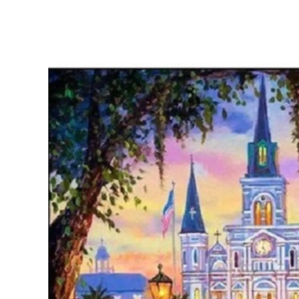 

Night View Street Drill Embroidery Figure Stickup Diamond Painting, Handmade, Decorative Paintings, DIY Gift